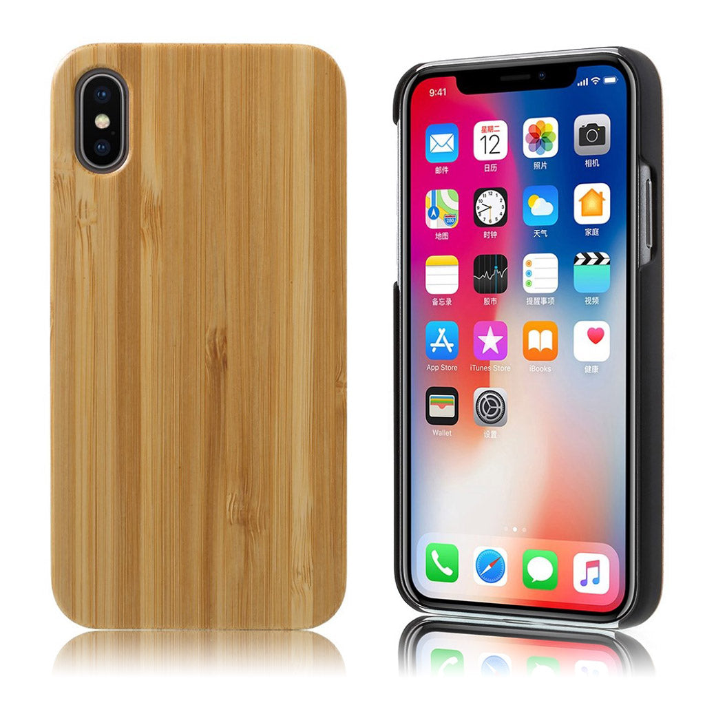 Real wood hard case for iPhone X