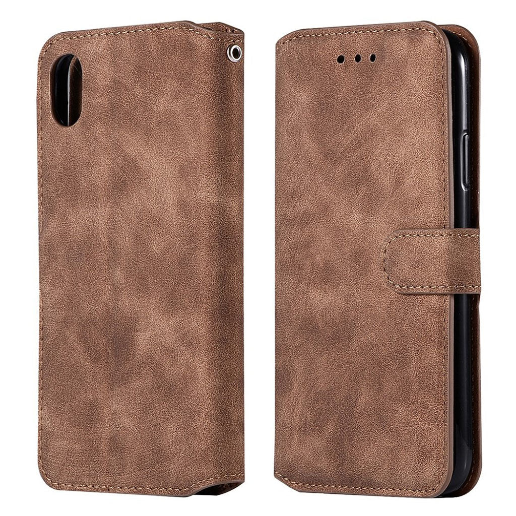 Leather wallet case for iPhone Xs Max